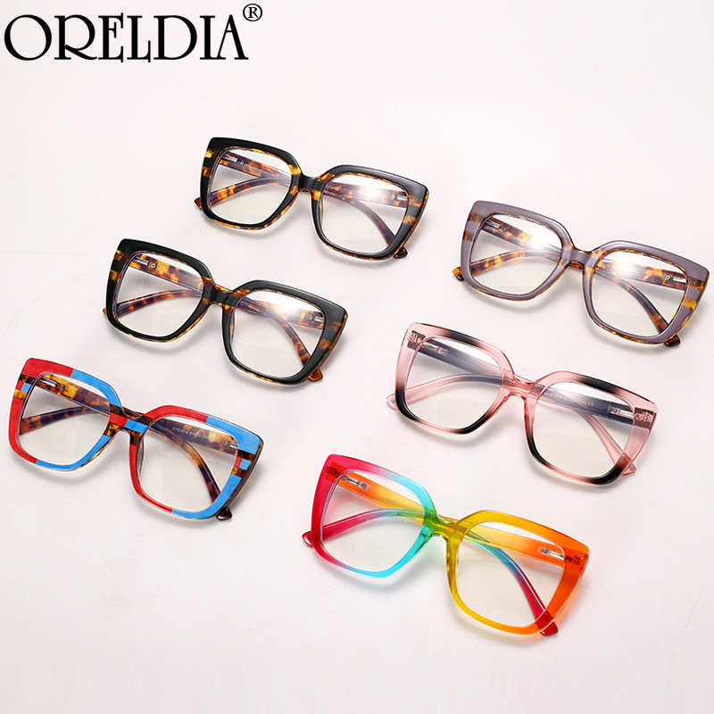 Noi ochelari optici ochi de pisică pentru computer, femei, bărbați, cu blocare a luminii albastre, ochelari optici, rame, retro, anti Blue Ray, ochelari de modă