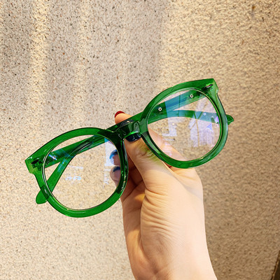 Rame de ochelari Ochelari rotunzi de computer Ochelari de vedere cu săgeată Nit Rame de ochelari pentru femei Ochelari de vedere optici de culoarea bomboană transparente