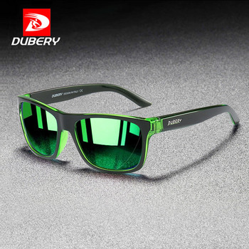 DUBERY Винтидж квадратни поляризирани слънчеви очила Мъжки модни зелени огледални нюанси Мъжки UV защита Спортни слънчеви очила за мъже