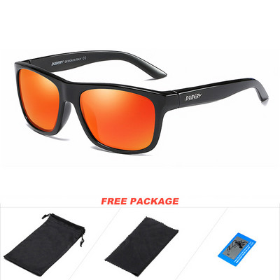 DUBERY ochelari de soare polarizați pătrați vintage pentru bărbați, la modă, oglindă verde, protecție UV pentru bărbați, ochelari de soare sport pentru șofat pentru bărbați