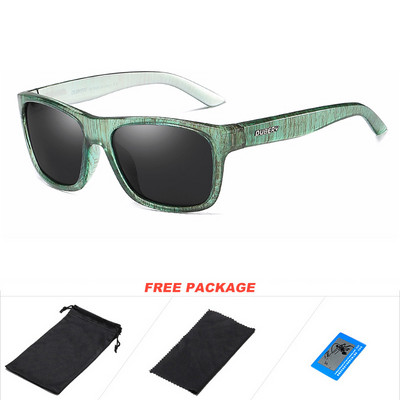 DUBERY ochelari de soare polarizați pătrați vintage pentru bărbați, la modă, oglindă verde, protecție UV pentru bărbați, ochelari de soare sport pentru șofat pentru bărbați