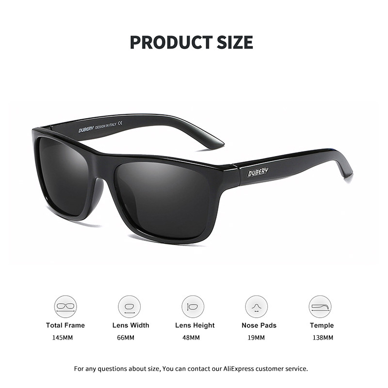 DUBERY ochelari de soare polarizați pătrați vintage pentru bărbați, la modă, oglindă verde, protecție UV pentru bărbați, ochelari de soare sport pentru șofat pentru bărbați