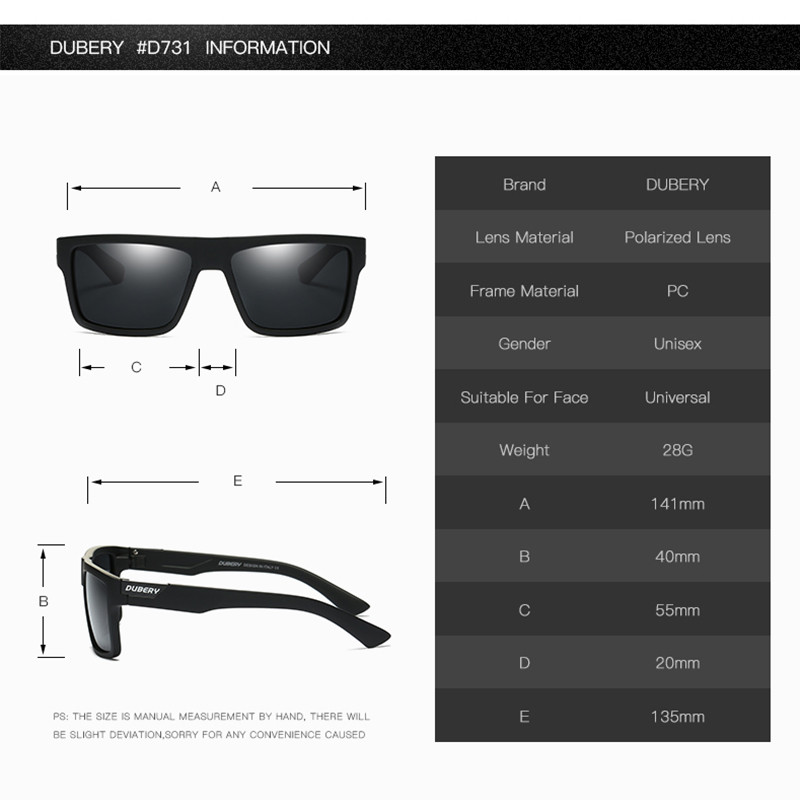 DUBERY 2018 Noua sosire Ochelari de soare polarizați pentru bărbați Ochelari de soare pentru conducere pentru aviație Ochelari de soare pentru bărbați Pescuit sportiv Designer de marcă de lux 918