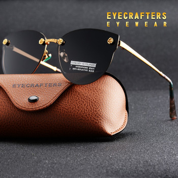 Eyecrafters Πολυτελή πολωμένα γυαλιά ηλίου Γυναικεία μόδα Σέξι γάτα αντανακλαστικά γυαλιά ηλίου Ρετρό vintage γυναικεία γυαλιά