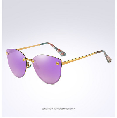 Ochelari de soare polarizați de lux Eyecrafters Ochelari de soare reflectorizați cu oglindă ochi de pisică de modă pentru femei Ochelari de soare retro vintage pentru femei