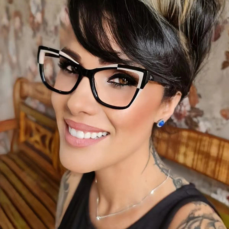 Vintage TR90 värvilised prillid naiste moevastased sinise heledad prillid 2023 uued prillid, raamid, prillid