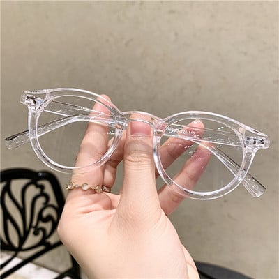 Iwete Прозрачна рамка за компютърни очила Жени Мъже Анти синя светлина Кръгли очила Блокиращи очила Оптични очила Очила