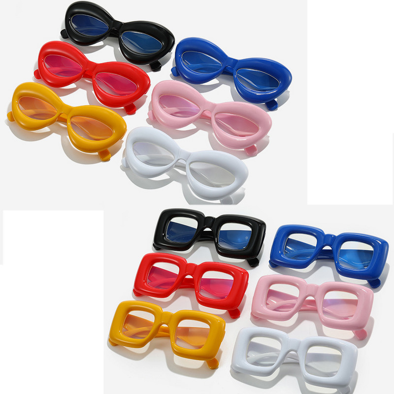 Vintage Y2K Candy Color Seksikad Huule Anti-sinised Heledad Prillid Naistele Mood Kassisilmad Arvutiprillid Raam Naiste Varjud Mehed