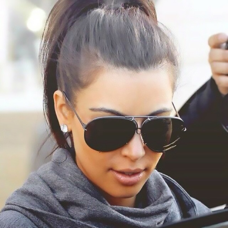 Ochelari de soare vintage de designer de brand pentru bărbați cu nuanțe negre Ochelari de soare reflectorizați din metal pentru femei Ochelari de soare retro pentru călătorii