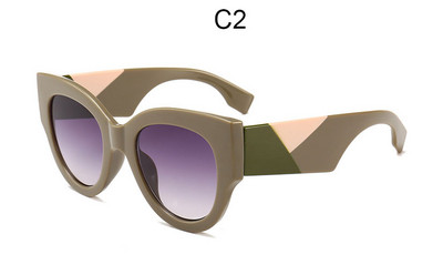 Luksuzne velike okrugle sunčane naočale Ženske retro brend dizajnerske sunčane naočale velikog okvira Ženske modne gradijentne lunettes de soleil