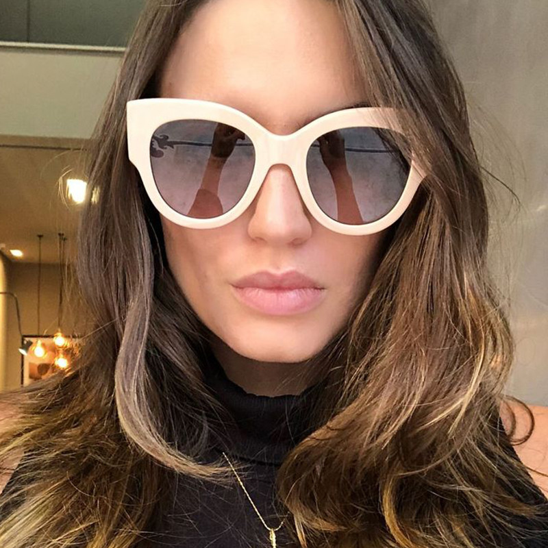 Luksuzne velike okrugle sunčane naočale Ženske retro brend dizajnerske sunčane naočale velikog okvira Ženske modne gradijentne lunettes de soleil