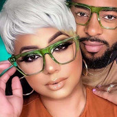 Cat Eye átlátszó szemüvegkeret klasszikus márka Vintage Ttransparent szemüvegkeret divat lapos felső dekoratív szemüveg szemüveg