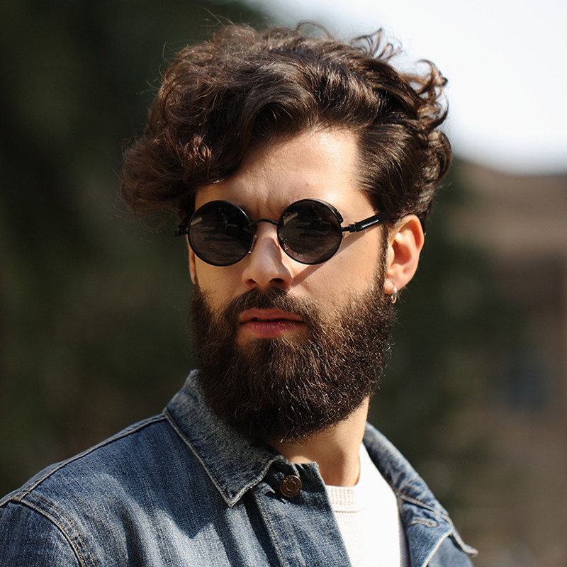 Arany fém polarizált napszemüvegek gótikus steampunk napszemüvegek férfi női divat retro, vintage pajzs szemüveg ernyők 2020