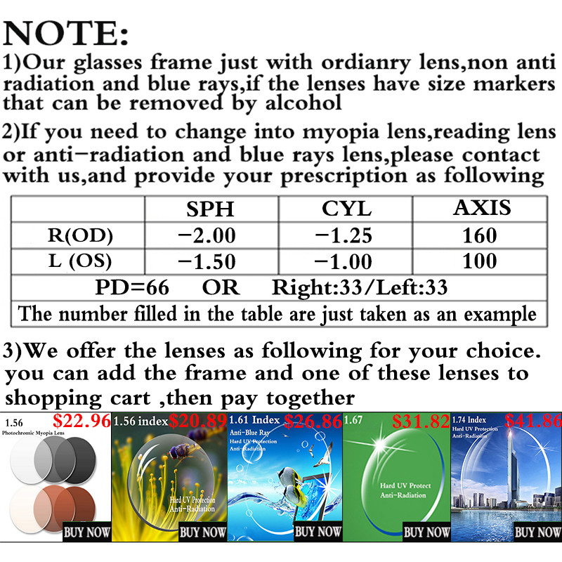 Cat Eye okvir za naočale Ženske naočale Kompjuterske dioptrijske optičke za ženske vintage naočale Prozirne leće Okvir za naočale RS464