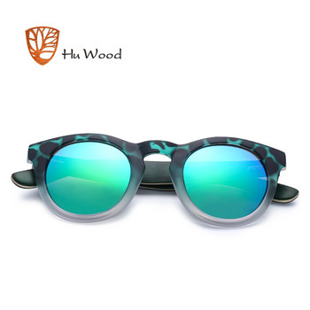 HU WOOD Fashion Οβάλ γυαλιά ηλίου Polarized φακοί Ριγέ σκελετό από ξύλο Clout γυαλιά Γυναικεία ροζ γυαλιά ηλίου Ανδρικά διαφανή GR8006