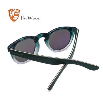 HU WOOD Fashion Οβάλ γυαλιά ηλίου Polarized φακοί Ριγέ σκελετό από ξύλο Clout γυαλιά Γυναικεία ροζ γυαλιά ηλίου Ανδρικά διαφανή GR8006