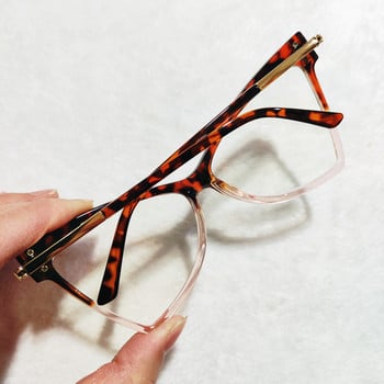 2022 Нова мода Секси котешко око Оптична анти-синя рамка за очила Дамски винтидж марка T Компютърни очила Женски очила