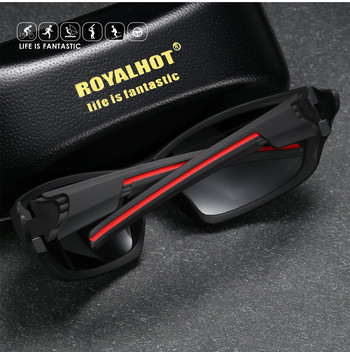 RoyalHot Мъже Жени Поляризирани квадратни рамки Спортни слънчеви очила Винтидж слънчеви очила Ретро сенки за очила Oculos Мъжки 900172