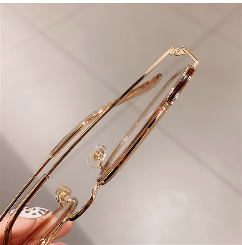 Modni četvrtasti okviri za naočale protiv plave svjetlosti Ženske aluminijske prekomjerne crno-ružičaste računalne naočale Okviri za naočale za kratkovidnost