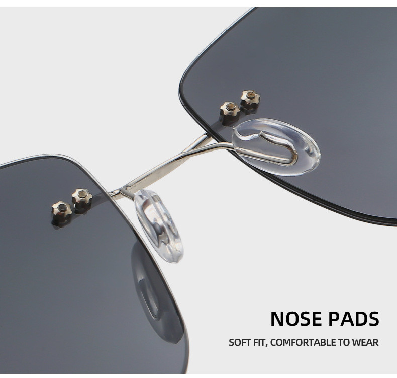 JackJad Fashion Ultralight Rimless Γυαλιά ηλίου Polarized σε τετράγωνο στυλ για άντρες που οδηγούν αθλητικά Vintage γυαλιά ηλίου αποχρώσεις ZC115