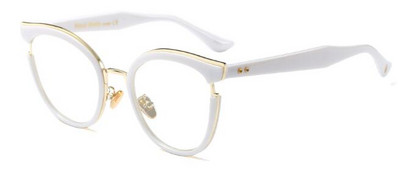 Seksi okvir za naočale Mačje oči Prozirni okvir za kratkovidne štreberske naočale Dizajner luksuznih marki Crni okviri za naočale Žene