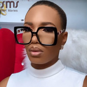 Rame de ochelari optici pătrați Femei Bărbați Ochelari cu lentile transparente supradimensionate Rame pentru miopie Ochelari de vedere de marca de prescripție Ochelari de vedere