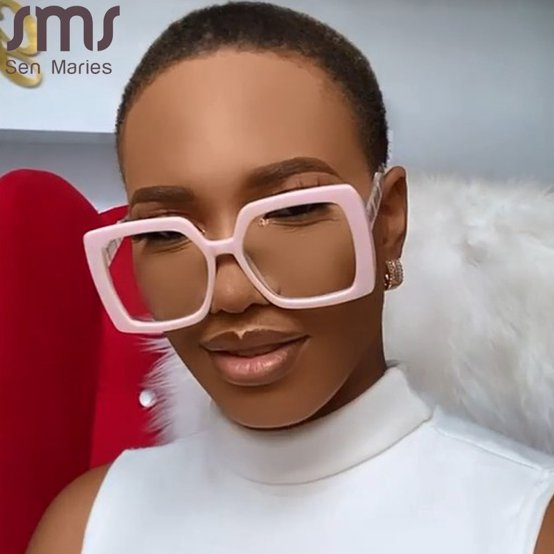 Rame de ochelari optici pătrați Femei Bărbați Ochelari cu lentile transparente supradimensionate Rame pentru miopie Ochelari de vedere de marca de prescripție Ochelari de vedere