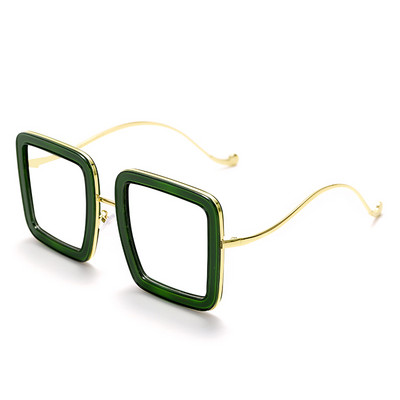 Luksuzni preveliki četvrtasti okviri za optičke naočale 2023 Nove žene Muškarci Dizajnerske marke Poligonalne naočale mogu nositi naočale za kratkovidnost