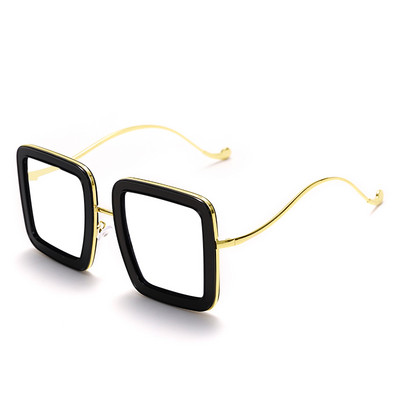 Luksuzni preveliki četvrtasti okviri za optičke naočale 2023 Nove žene Muškarci Dizajnerske marke Poligonalne naočale mogu nositi naočale za kratkovidnost