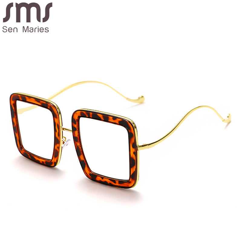 Luksuzni preveliki četvrtasti okviri za optičke naočale 2023 Nove žene Muškarci Dizajnerske marke Poligonalne naočale mogu nositi naočale za kratkovidnost