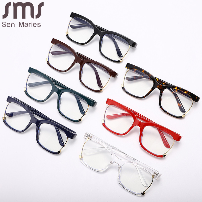 Rame de ochelari optice vintage pătrate anti-albastru Ochelari optici clari pentru femei noi Ochelari unisex pentru computer Ochelari prescripți
