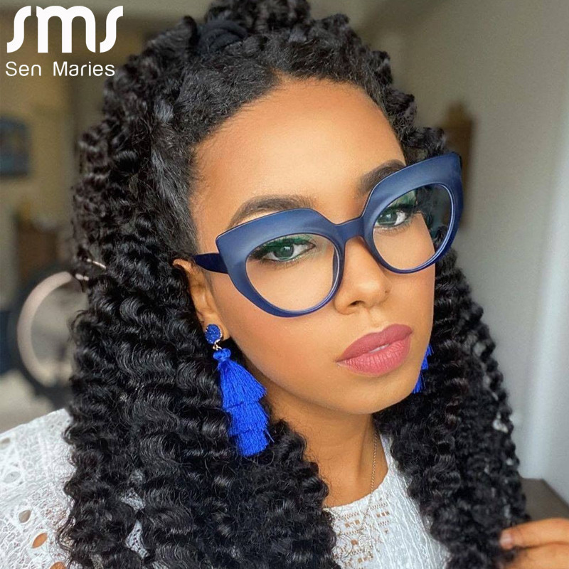 Cat Eye Optiniai akiniai moterims Vyriški Vintažiniai skaidrūs akiniai Akinių rėmeliai Skaidrūs lęšiai Akinių rėmeliai Receptiniai Unisex