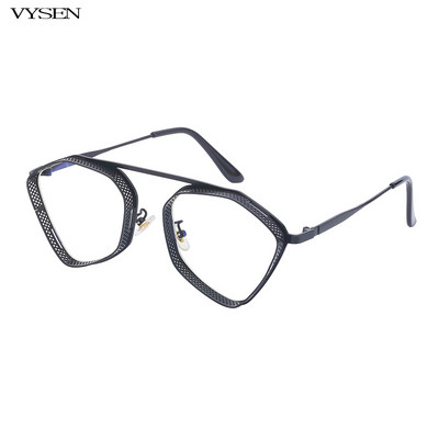 Steampunk Päikeseprillid Meestele 2022 Mood Ebaregulaarne Luksusbränd Disainer Punk Päikeseprillid Naiste hulknurksed metallraamiga prillid