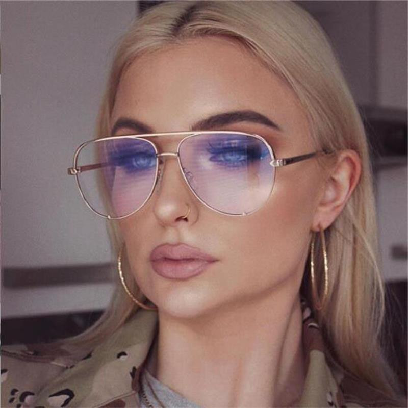 Dizajnerski okviri modnih pilotskih naočala Luksuzni brend Računalne naočale Prozirne prozirne leće Seksi okviri naočala