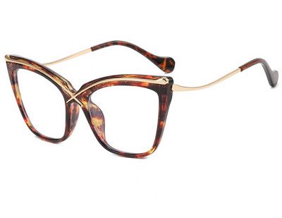 Anti-blue Light Cat Eye naočale Nove žene Muškarci Metalni okviri naočala Trendovi Prozirne računalne naočale Naočale s optičkim ukrasom