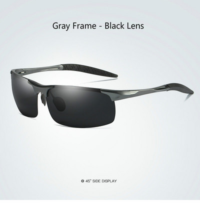 Kvaliteetsed alumiiniumist magneesiumist polariseeritud päikeseprillid meeste UV400 ristkülikuga õues sõitmiseks mõeldud päikeseprillid BOOROOT