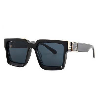 SO&EI Vintage Square Moteriški akiniai nuo saulės Gamintojas Dizaineris Candy Colors Veidrodiniai lęšiai Akiniai Ins Populiarūs akiniai nuo saulės Vyriški Oculos UV400