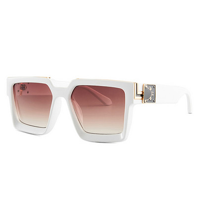 SO&EI Vintage Square Moteriški akiniai nuo saulės Gamintojas Dizaineris Candy Colors Veidrodiniai lęšiai Akiniai Ins Populiarūs akiniai nuo saulės Vyriški Oculos UV400