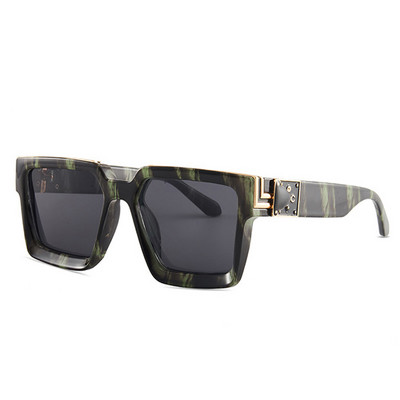 SO&EI Vintage Square Moteriški akiniai nuo saulės Gamintojas Dizaineris Candy Colors Veidrodiniai lęšiai Akiniai Ins Populiarūs akiniai nuo saulės Vyriški Oculos UV400