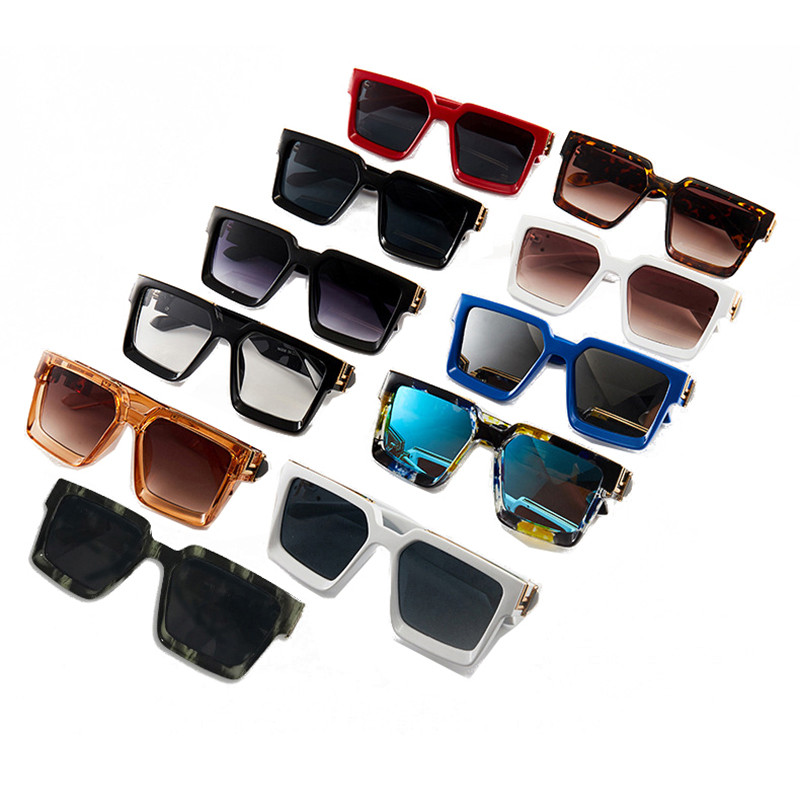 SO&EI ochelari de soare vintage pătrați pentru femei, designer de marcă, culori bomboane, lentile oglindă, ochelari de vedere populari, ochelari de soare pentru bărbați, UV400