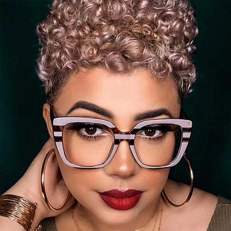 Modne nove četvrtaste naočale velikih marki Vintage ženske prozirne naočale s optičkim kratkovidnim okvirom Popularne naočale za računalo