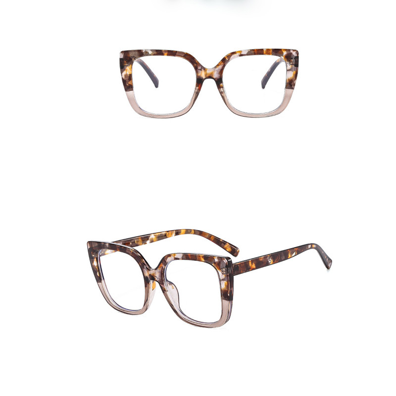 Modne nove četvrtaste naočale velikih marki Vintage ženske prozirne naočale s optičkim kratkovidnim okvirom Popularne naočale za računalo