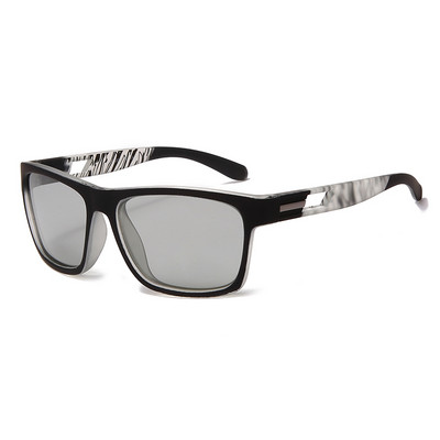 LongKeeper Нови поляризирани фотохромни слънчеви очила Дизайн на марката Men Driving Change Color Sun Glasses Anti-UV Square Goggles