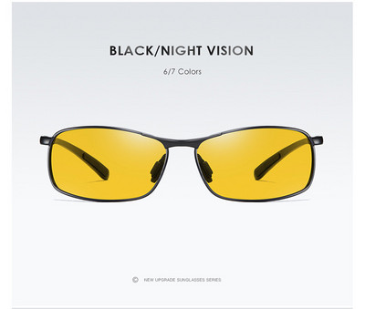 AORON Polarizirane muške sunčane naočale Sunčane naočale za vožnju Vanjski ribolov Sportski aluminijski okvir UV400 Sunčane naočale Muške