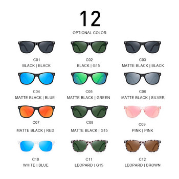 MERRYS DESIGN Мъжки поляризирани слънчеви очила за жени Класически ретро слънчеви очила с нитове за шофиране, риболов, външни сенници S8318