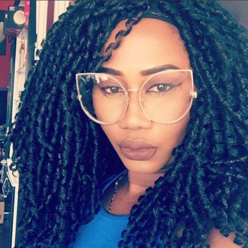 RunBird 2017 Cat Eye sunčane naočale Ženske vintage modne sunčane naočale s prozirnim lećama s metalnim okvirom Unikatne ravne ženske naočale UV400 R058