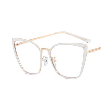 Metal Cat Eye Frame 2022 New Flat Lens Glasses Frames Anti Blue Light Frame Γυναικεία γυαλιά Χονδρική