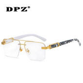 2022 Carter Fashion Ochelari de soare cu gradient în stil pătrat, unici, semi-fără rame