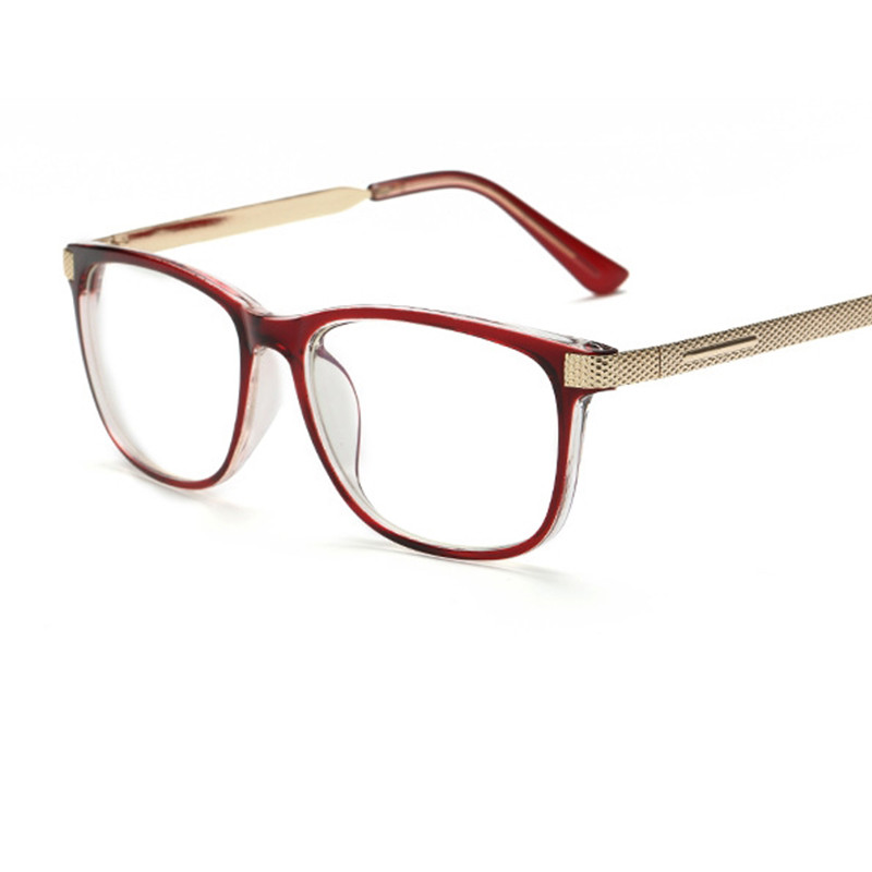 Vintage četvrtasti prozirni ženski okvir za naočale Modni metalni okvir za naočale protiv plave svjetlosti Ženski kompjutorski dioptrijski okvir