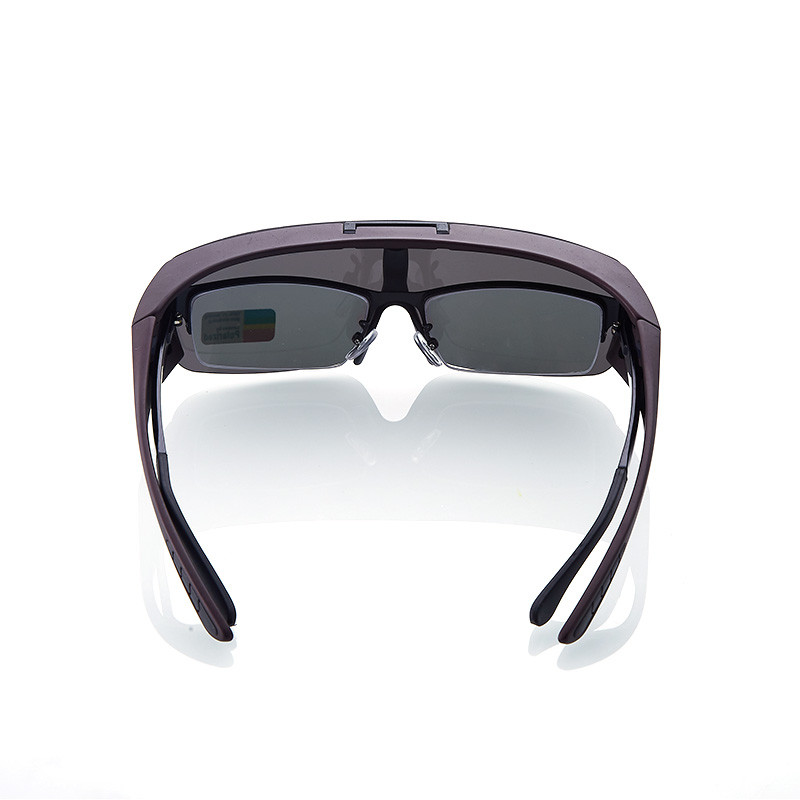 Stgrt Men Fit over akiniai nuo saulės poliarizuotas plastikinis rėmelis su lęšiu sulankstomas, nešiojamas ant įprastų receptinių akinių